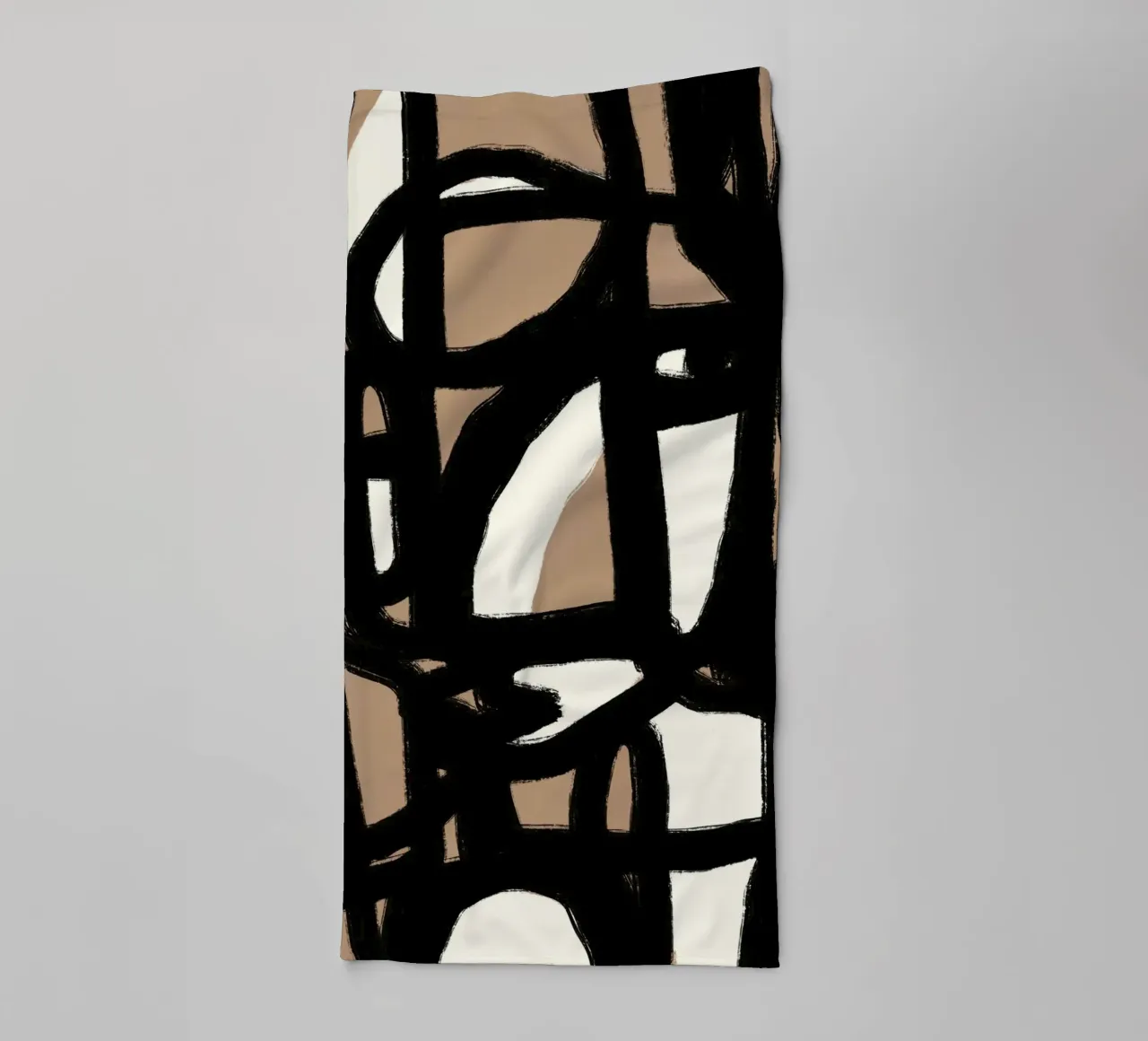 Bold line abstract 06 towel by Little Dean