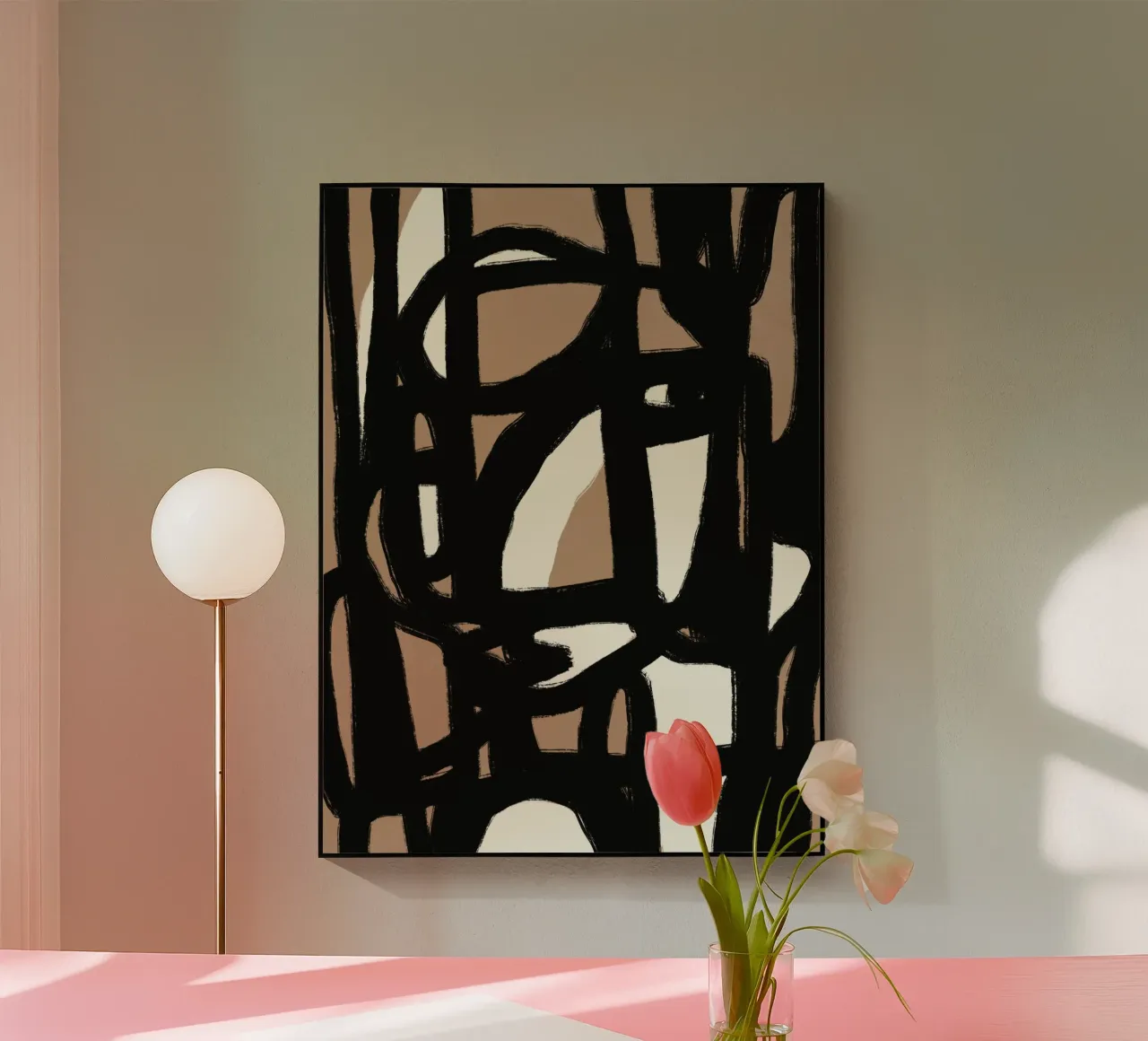 Linea astratta in grassetto 06 plexiglass da Little Dean