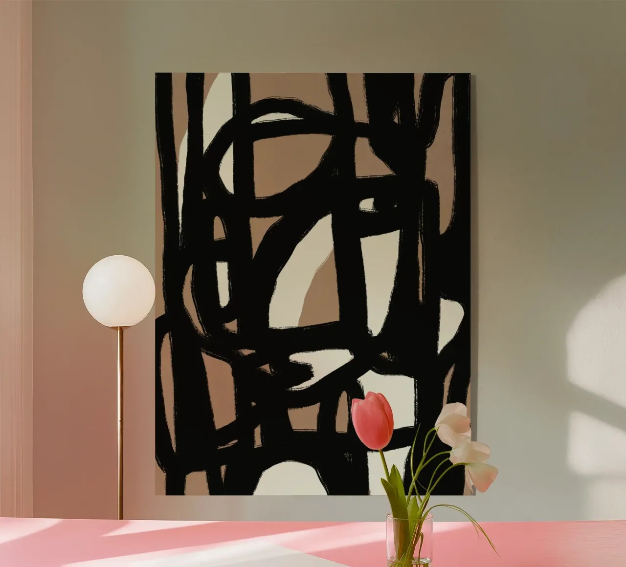 Linea astratta in grassetto 06 plexiglass da Little Dean
