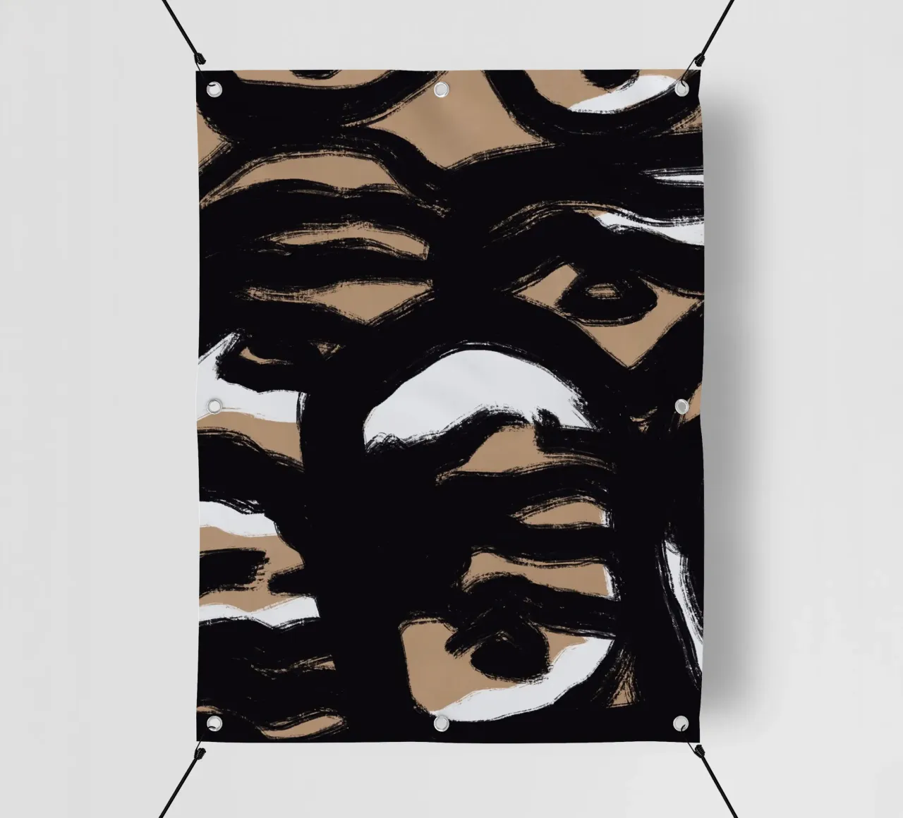 Linea astratta in grassetto 07 telo in pvc da Little Dean