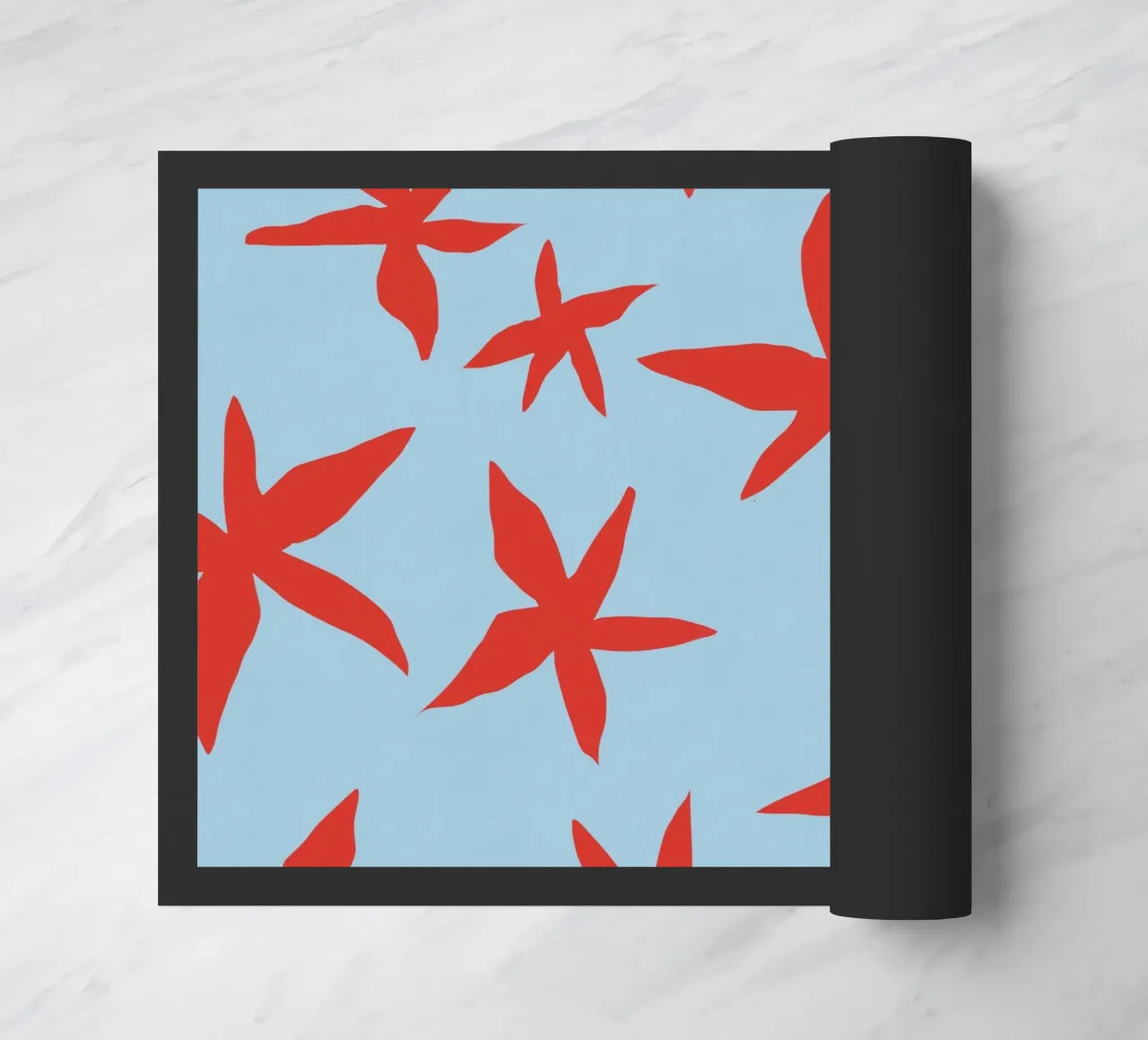 Botanical pattern 18 doormat by Little Dean