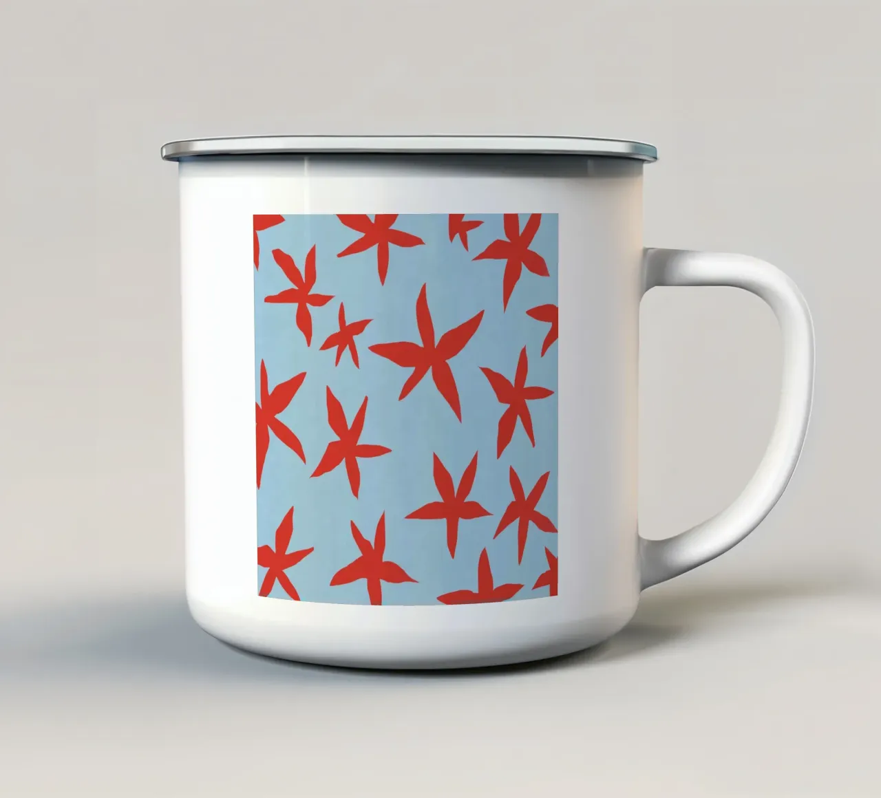 Motivo botanico 18 tazza in smalto da Little Dean