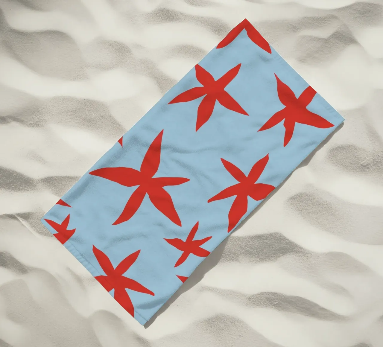 Botanical pattern 18 telo mare da Little Dean