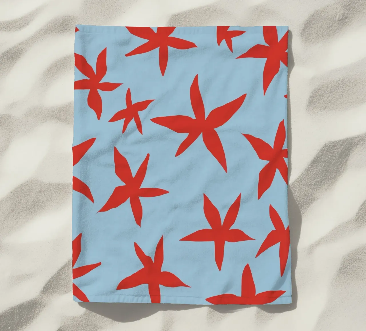 Botanical pattern 18 telo mare da Little Dean