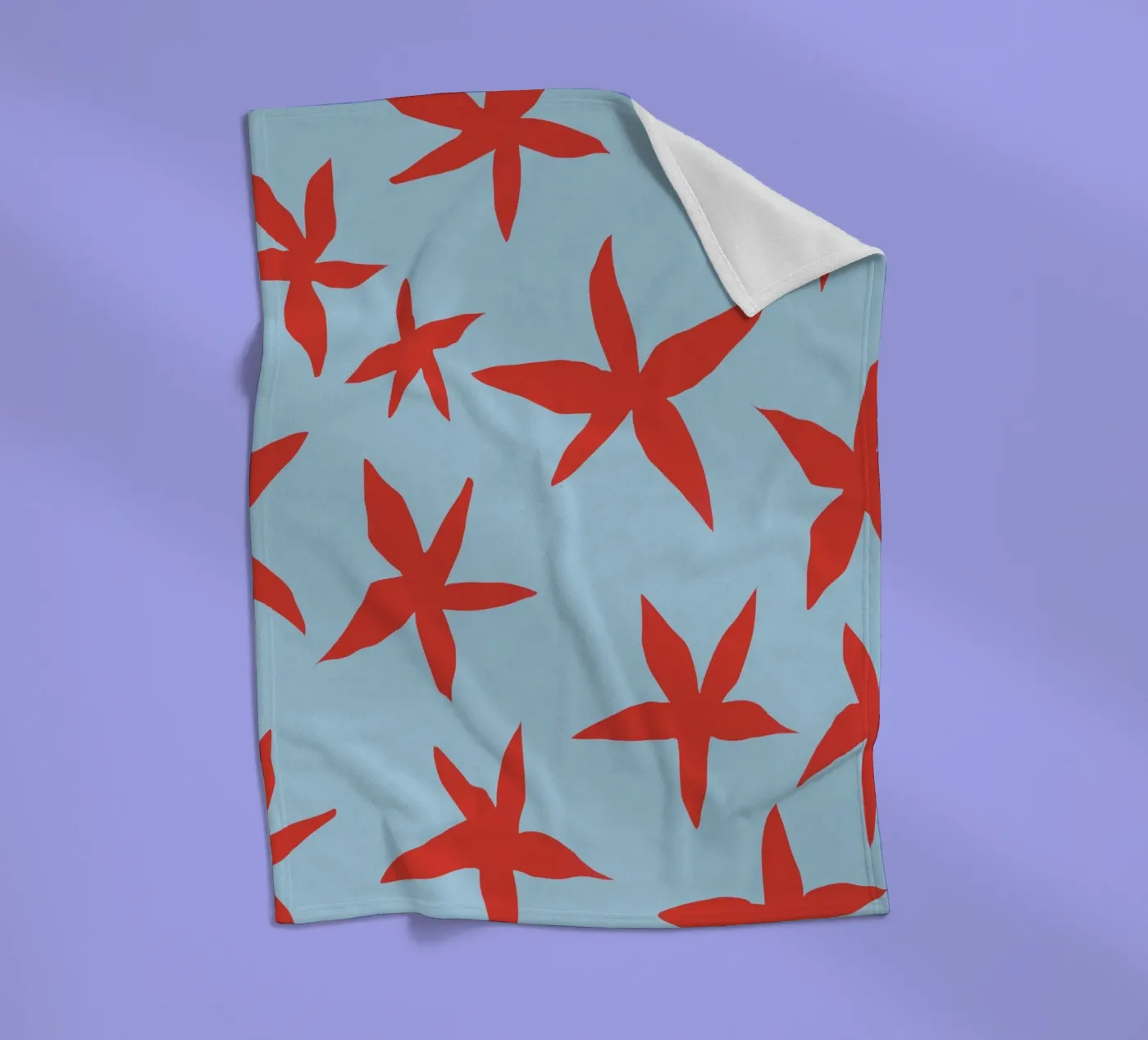 Botanical pattern 18 Fleecedecke von Little Dean