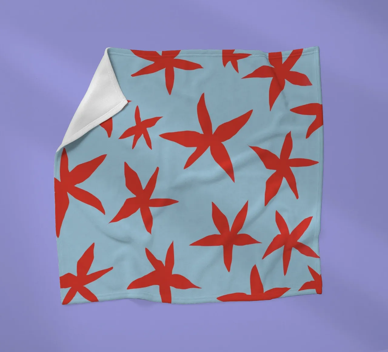 Botanisches Muster 18 Fleecedecke von Little Dean