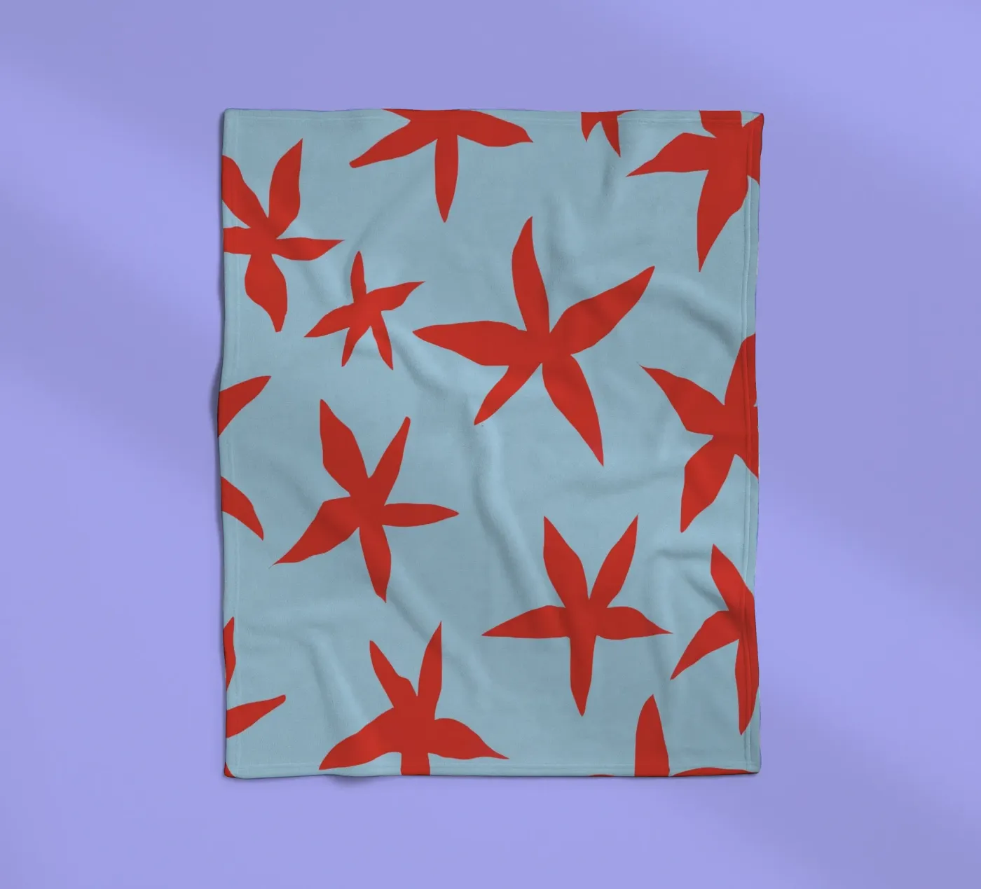 Botanical pattern 18 Fleecedecke von Little Dean