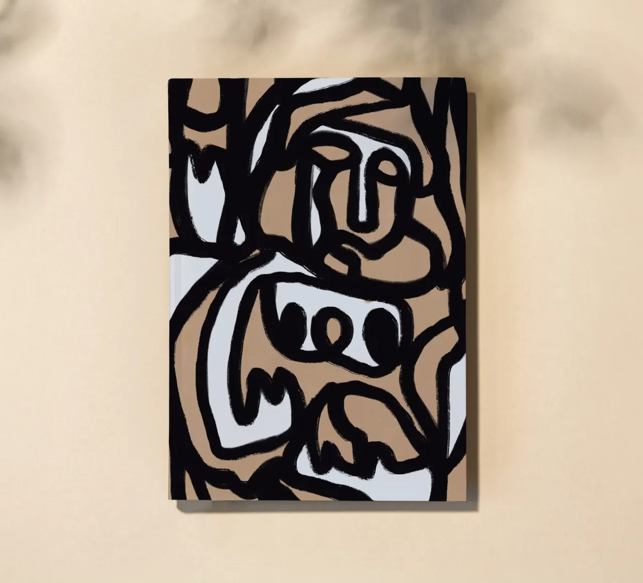 Bold line abstract 08 notebook by Little Dean