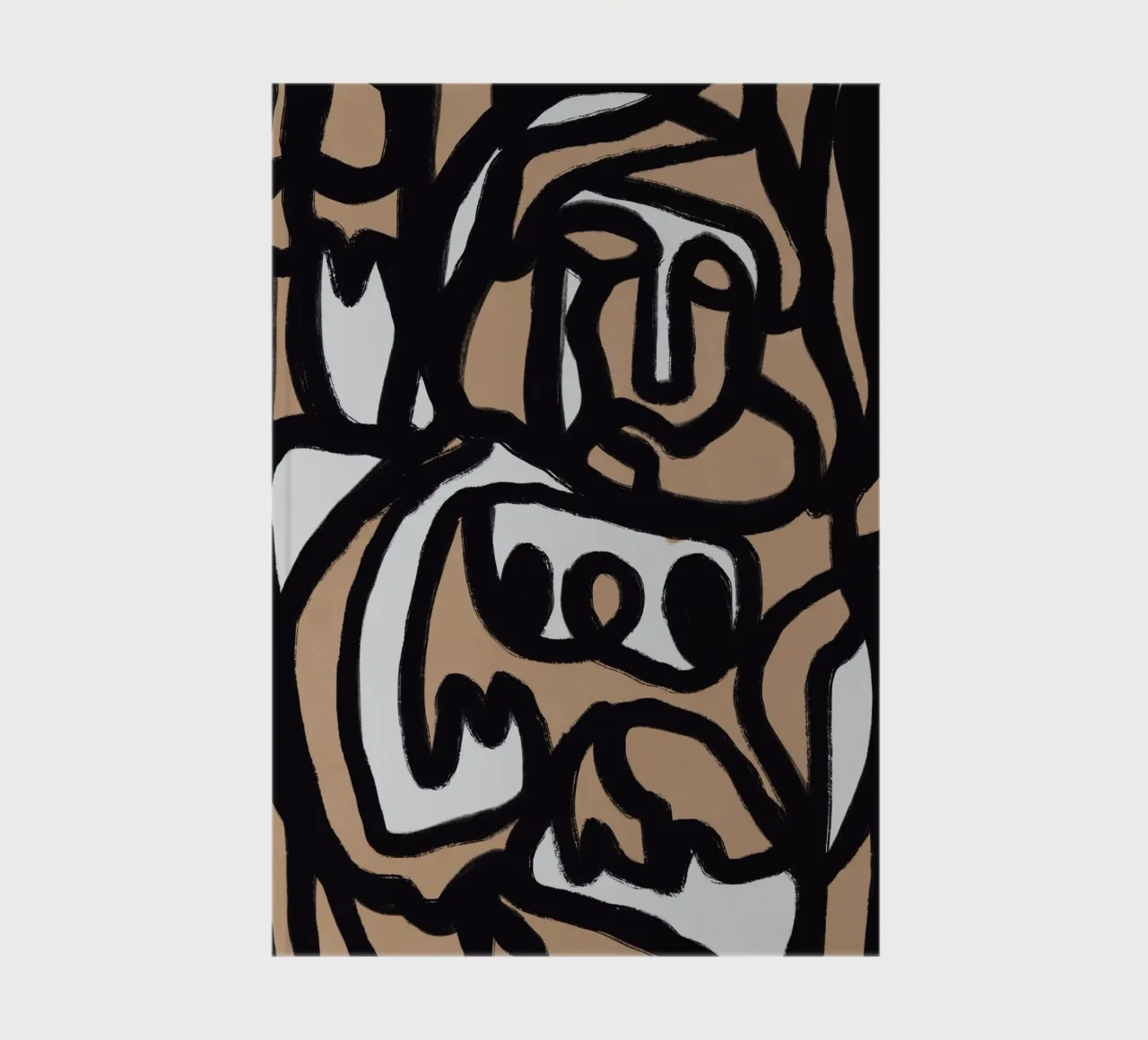 Bold line abstract 08 notebook by Little Dean