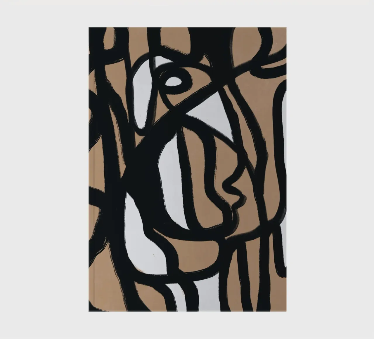 Bold line abstract 09 notebook by Little Dean