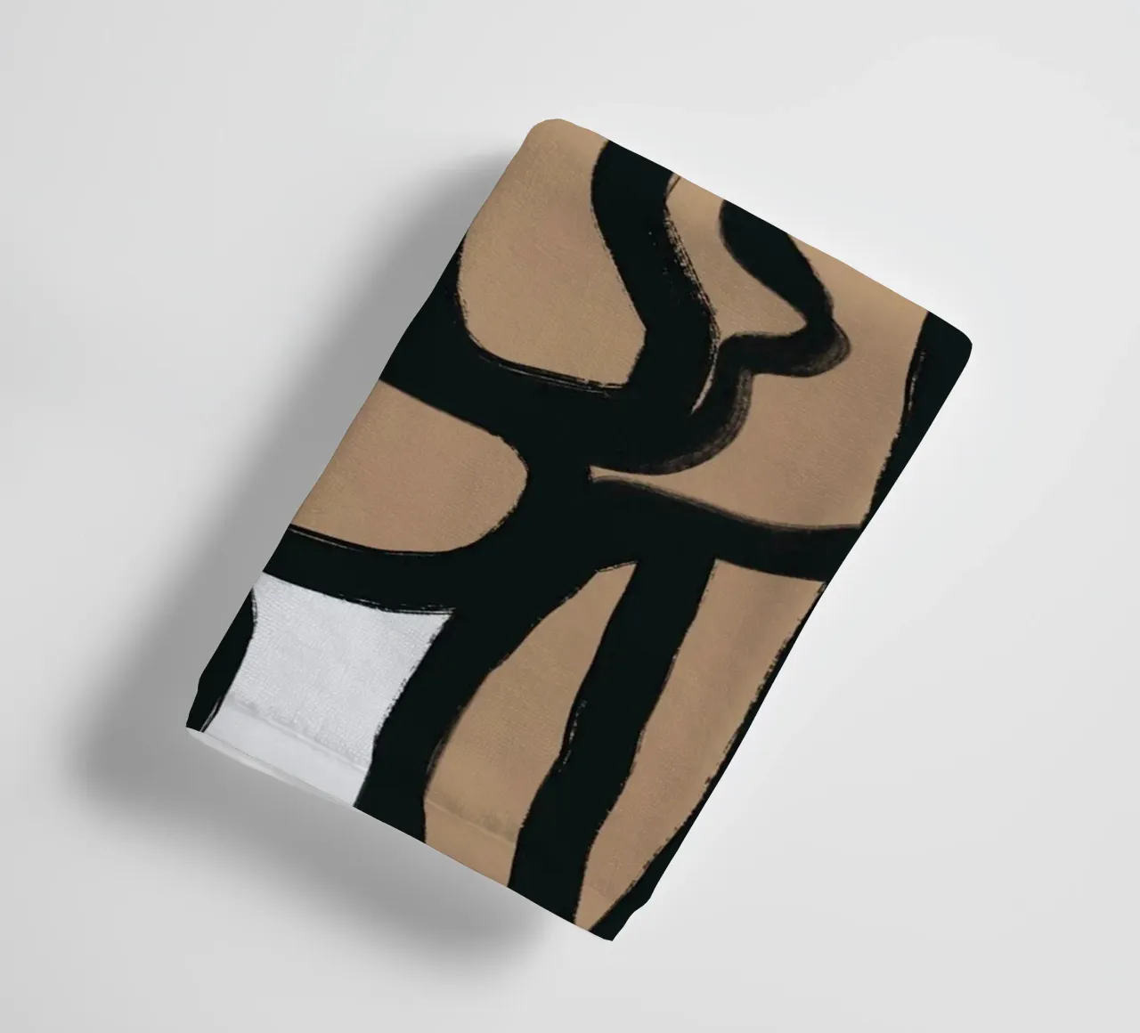Bold line abstract 09 towel by Little Dean