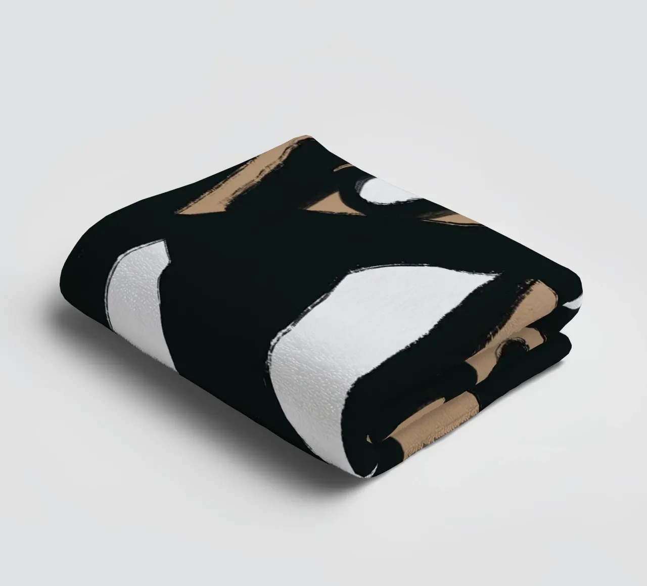 Bold line abstract 09 towel by Little Dean
