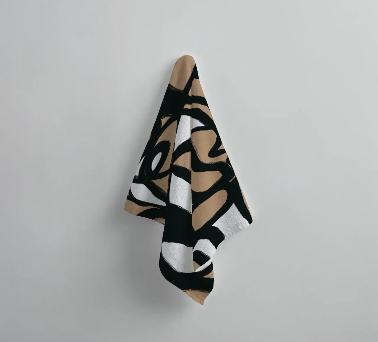 Bold line abstract 09 towel by Little Dean
