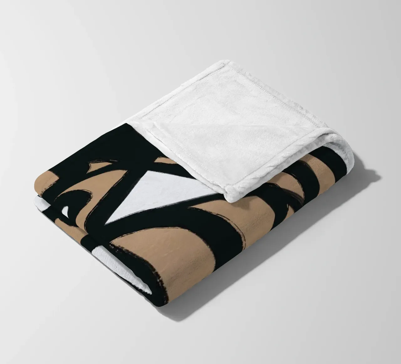 Linea astratta in grassetto 09 coperta in pile da Little Dean