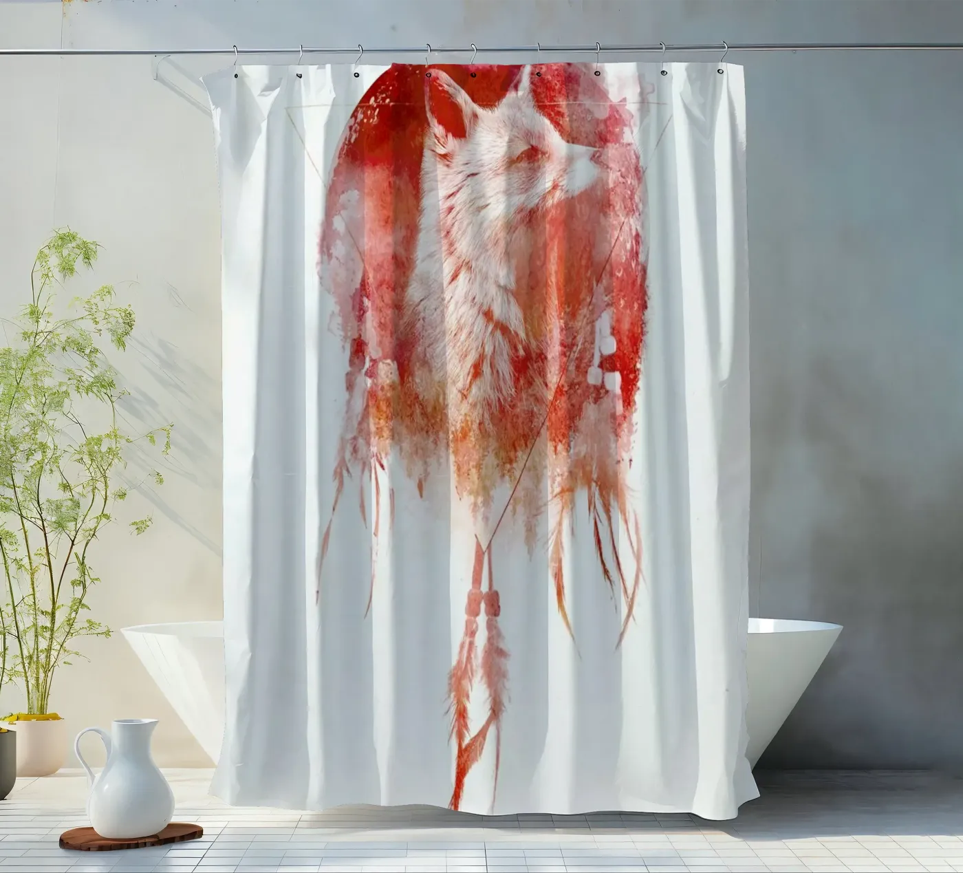 Mars final Duschvorhang von Róbert Farkas