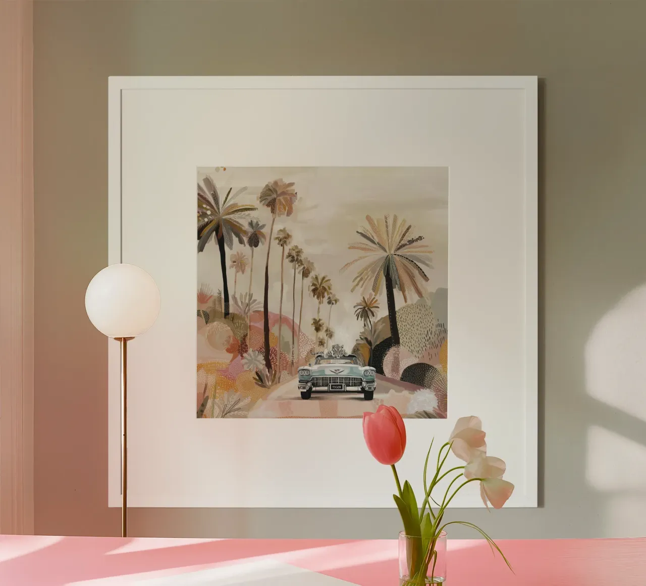 Cadillac Mirage poster con telaio in legno da June Jordan