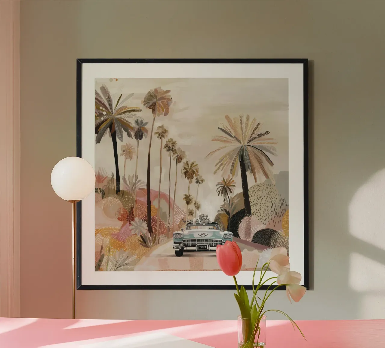 Cadillac Mirage poster con telaio in legno da June Jordan