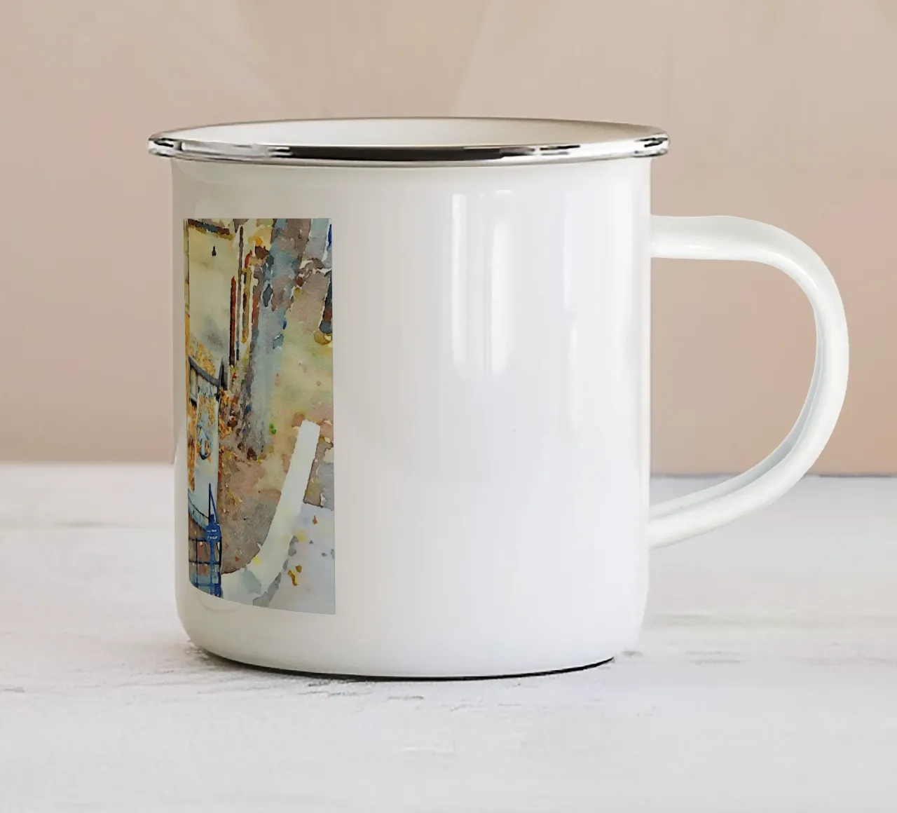 Montmartre tazza in smalto da Massimo Frascogna