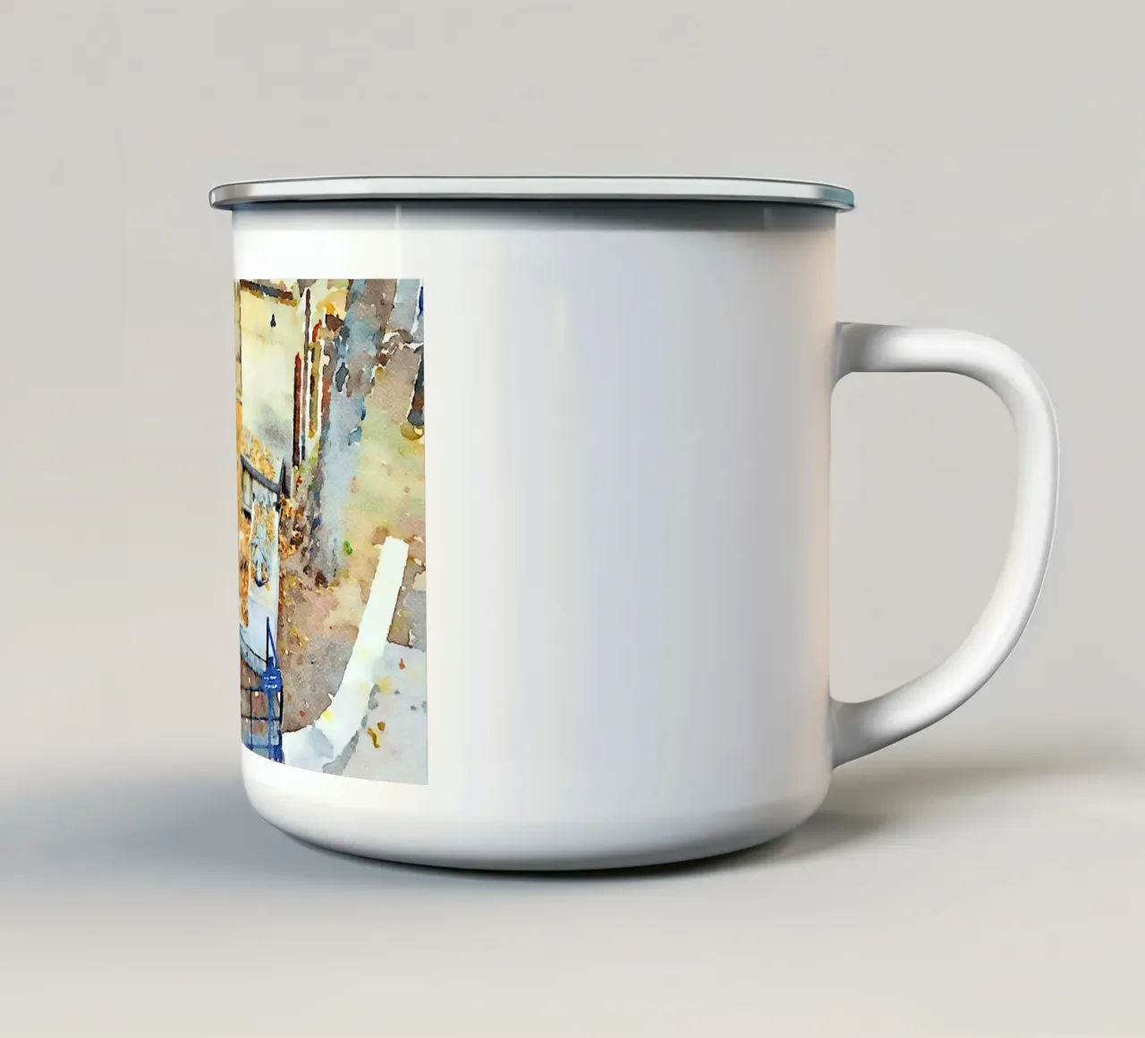 Montmartre tazza in smalto da Massimo Frascogna