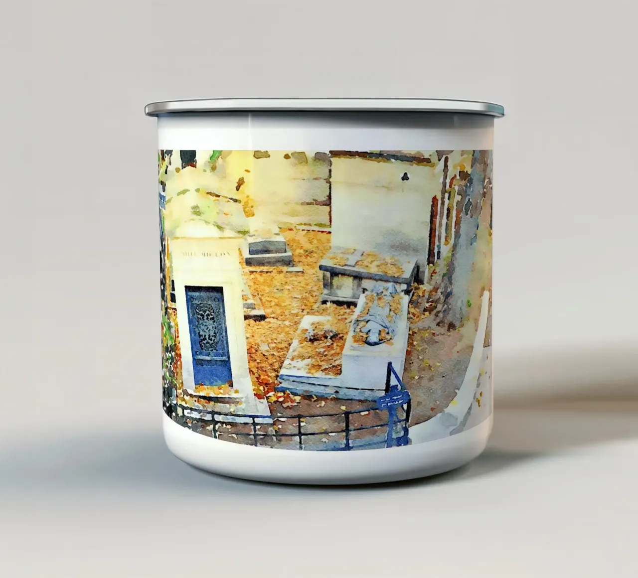 Montmartre tazza in smalto da Massimo Frascogna
