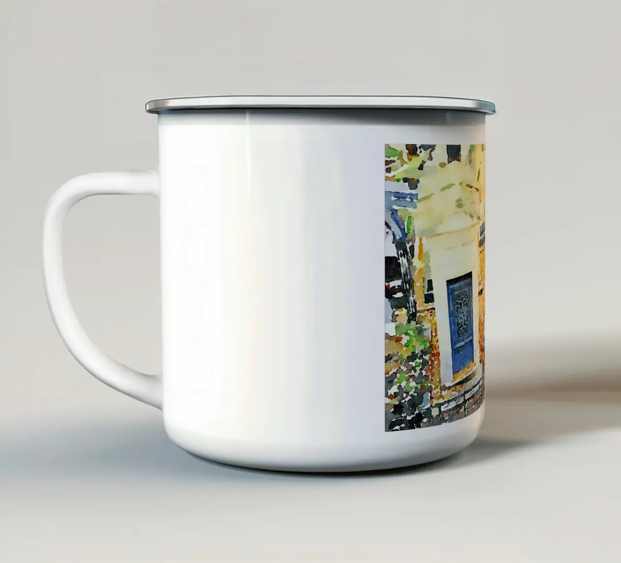 Montmartre tazza in smalto da Massimo Frascogna