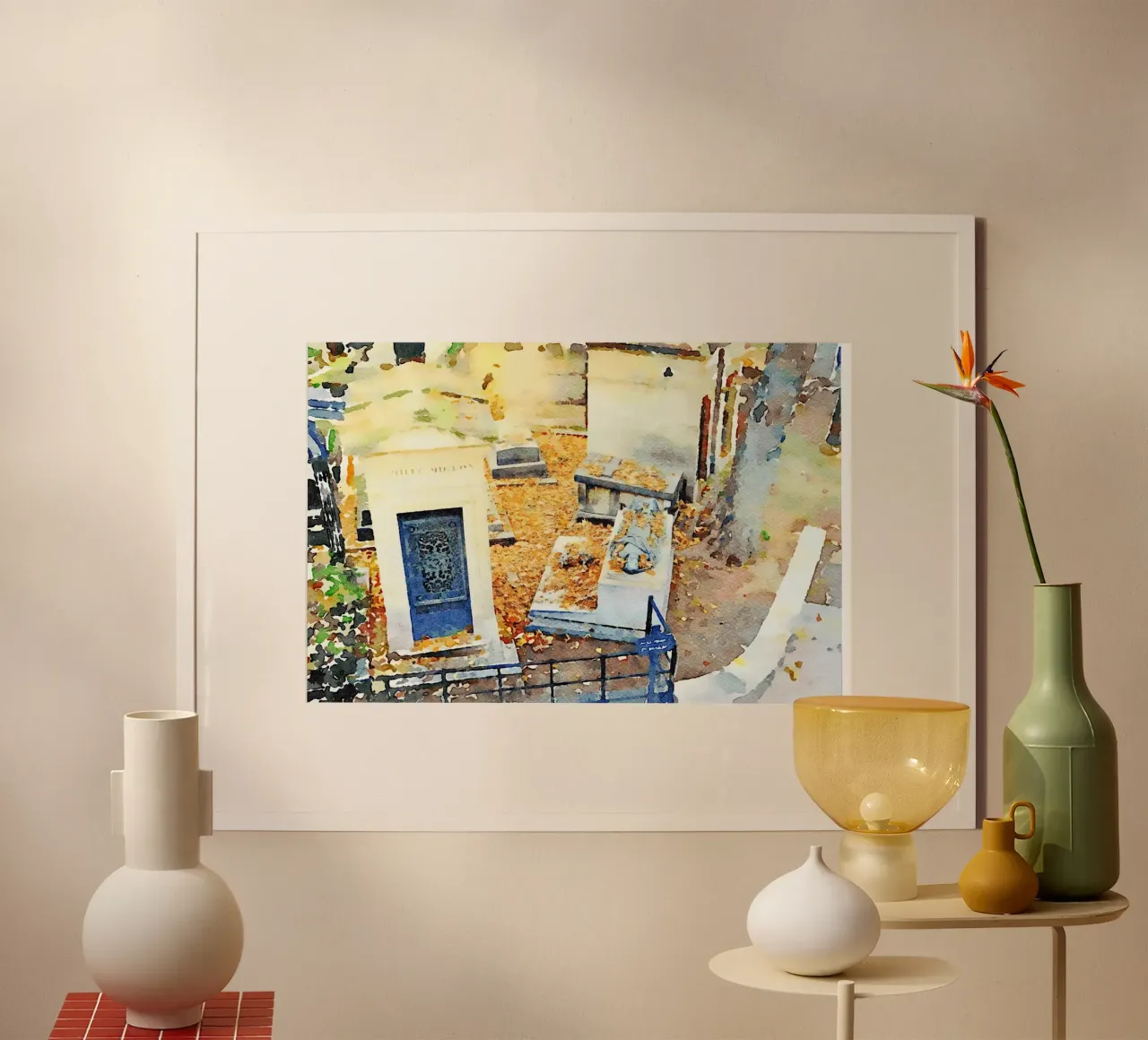 Montmartre poster con telaio in alluminio da Massimo Frascogna