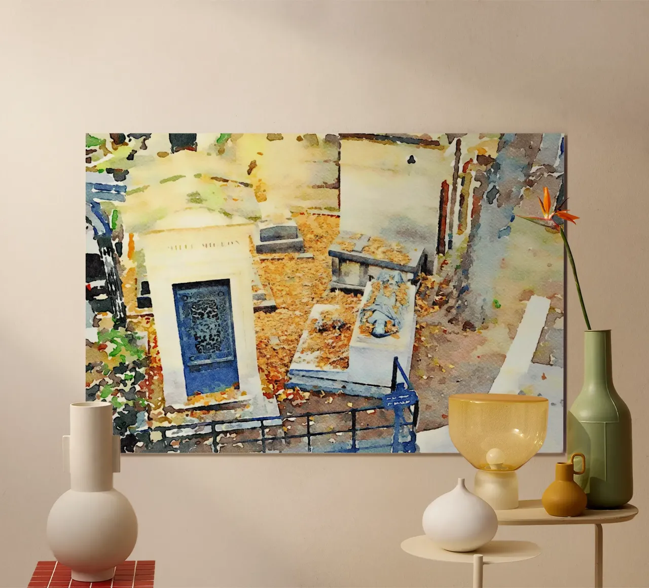 Montmartre poster con telaio in alluminio da Massimo Frascogna