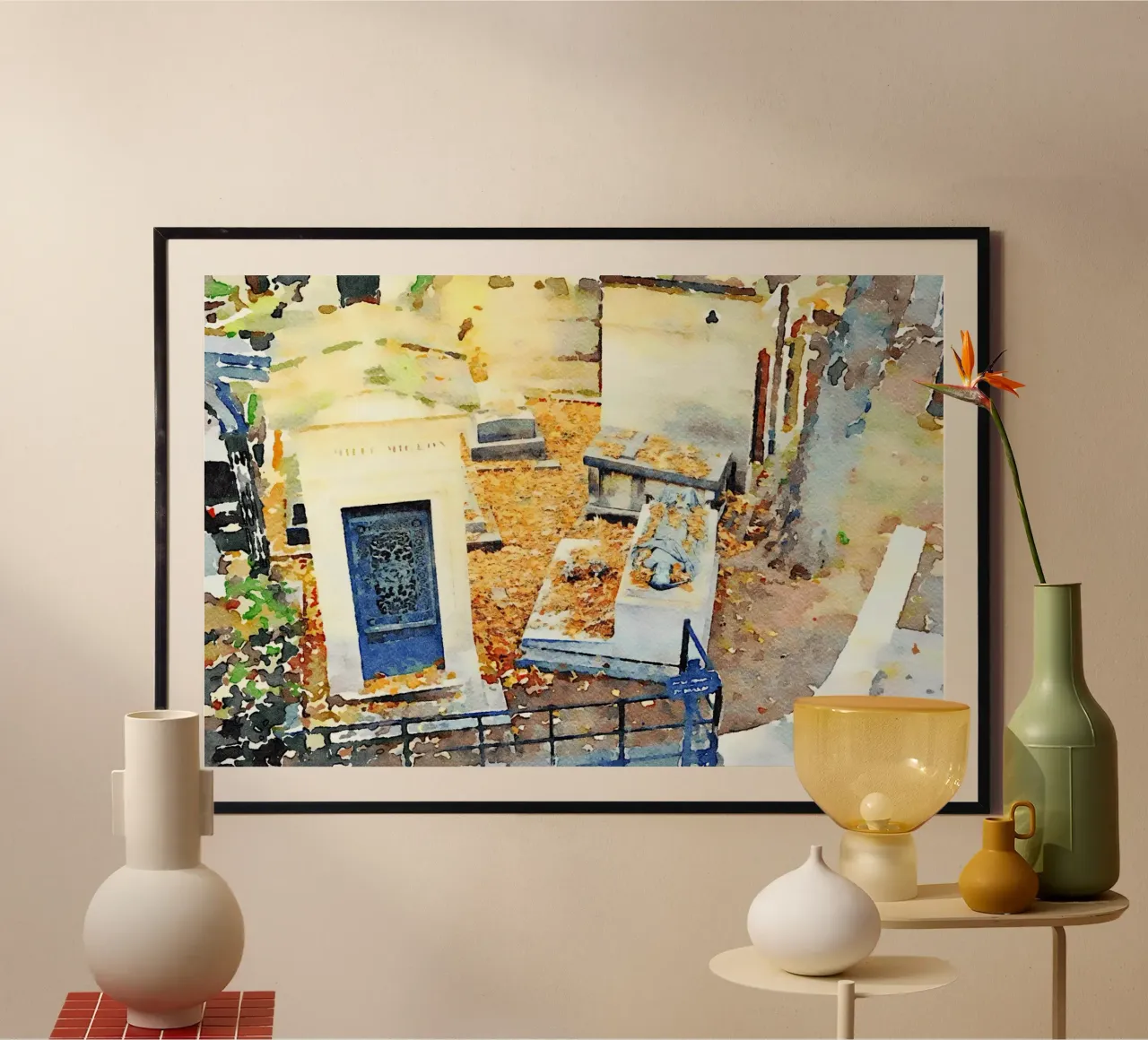Montmartre poster con telaio in alluminio da Massimo Frascogna