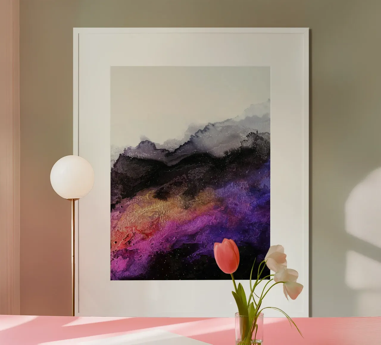 Miraggio di Vinn Wong poster con telaio in alluminio da June Jordan