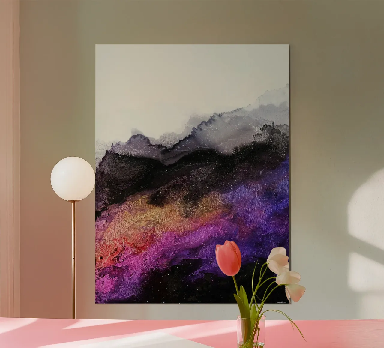 Miraggio di Vinn Wong poster con telaio in alluminio da June Jordan