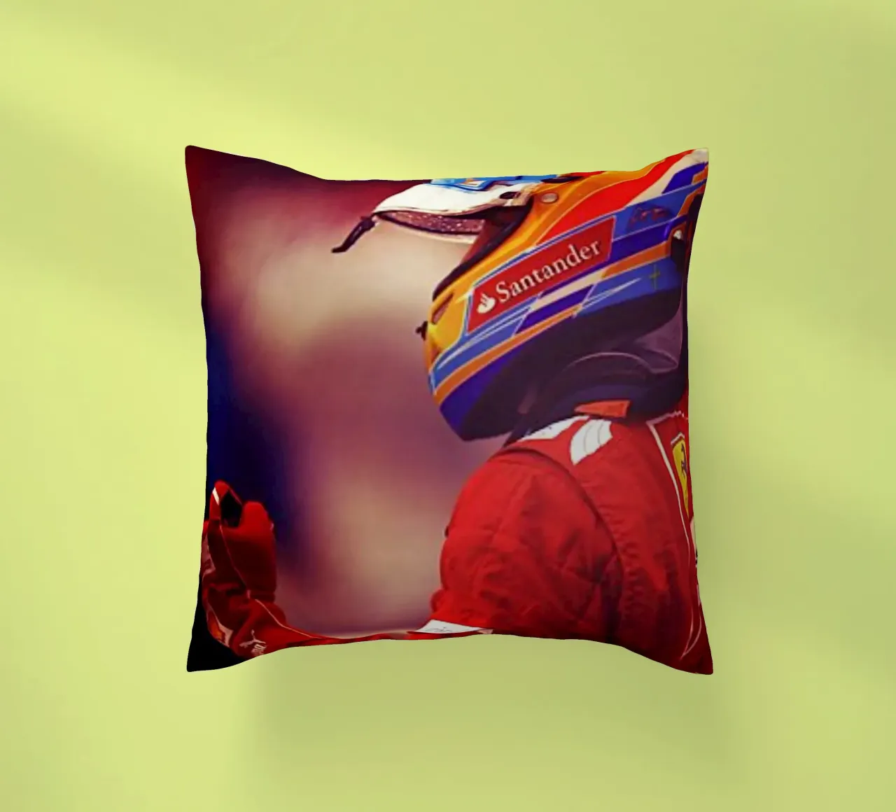 Fernando Alonso cuscino da Low poly art