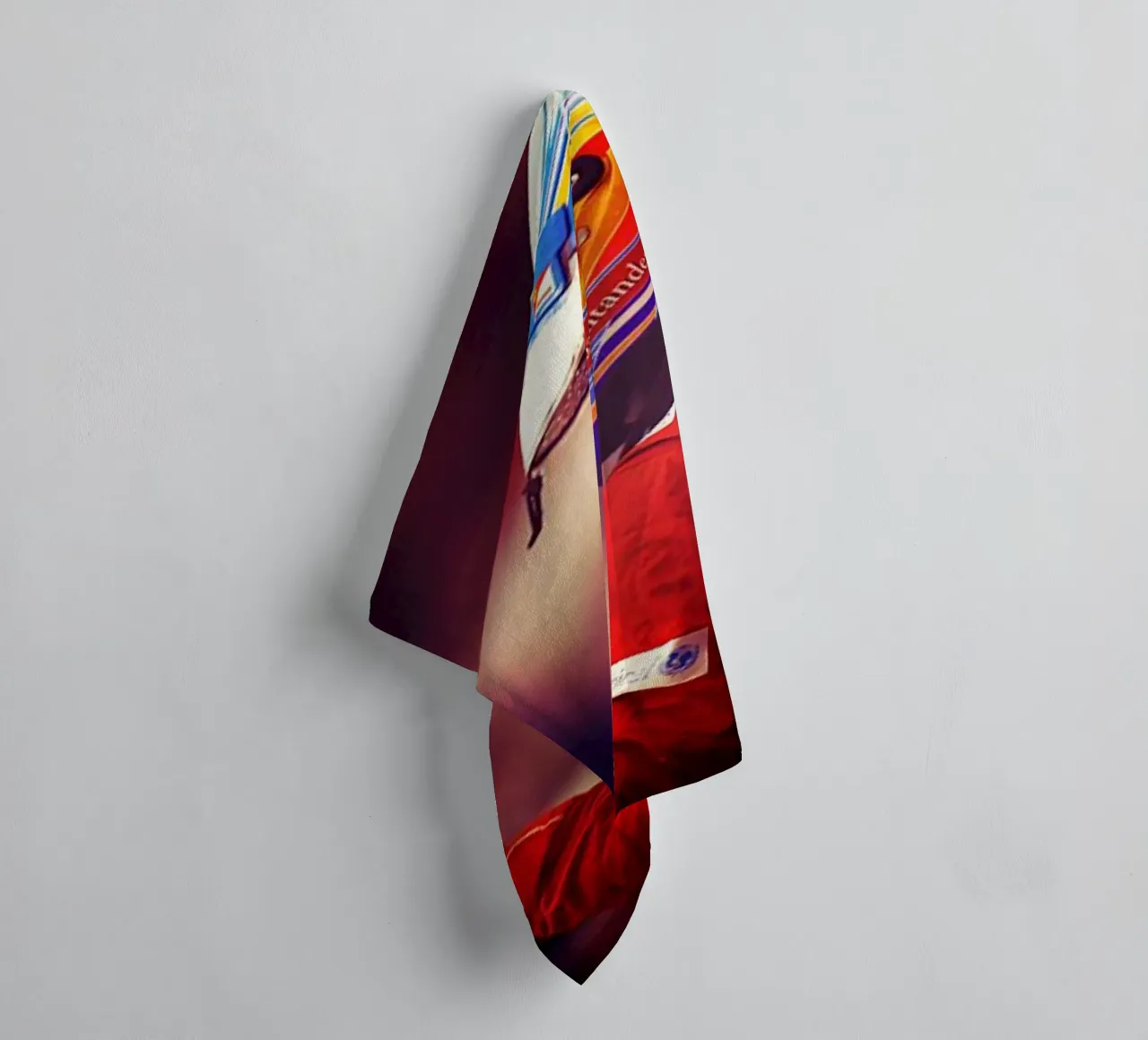 Fernando Alonso asciugamano da bagno da Low poly art