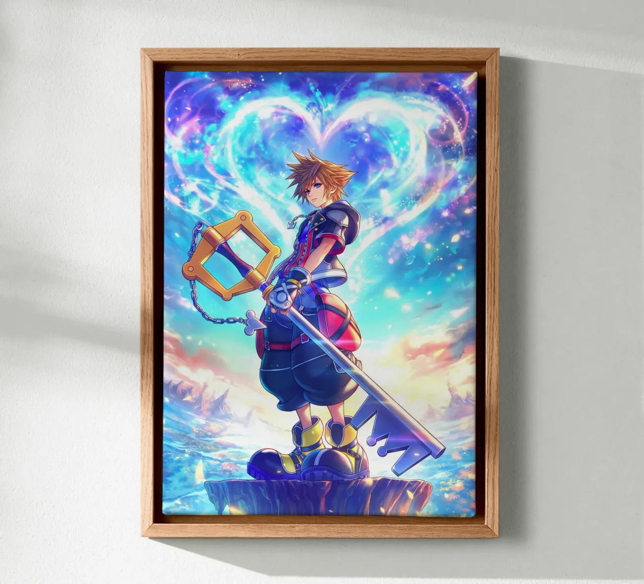 Sora Kingdom Hearts tela con Cornice a cassetta da Fleur de Lys