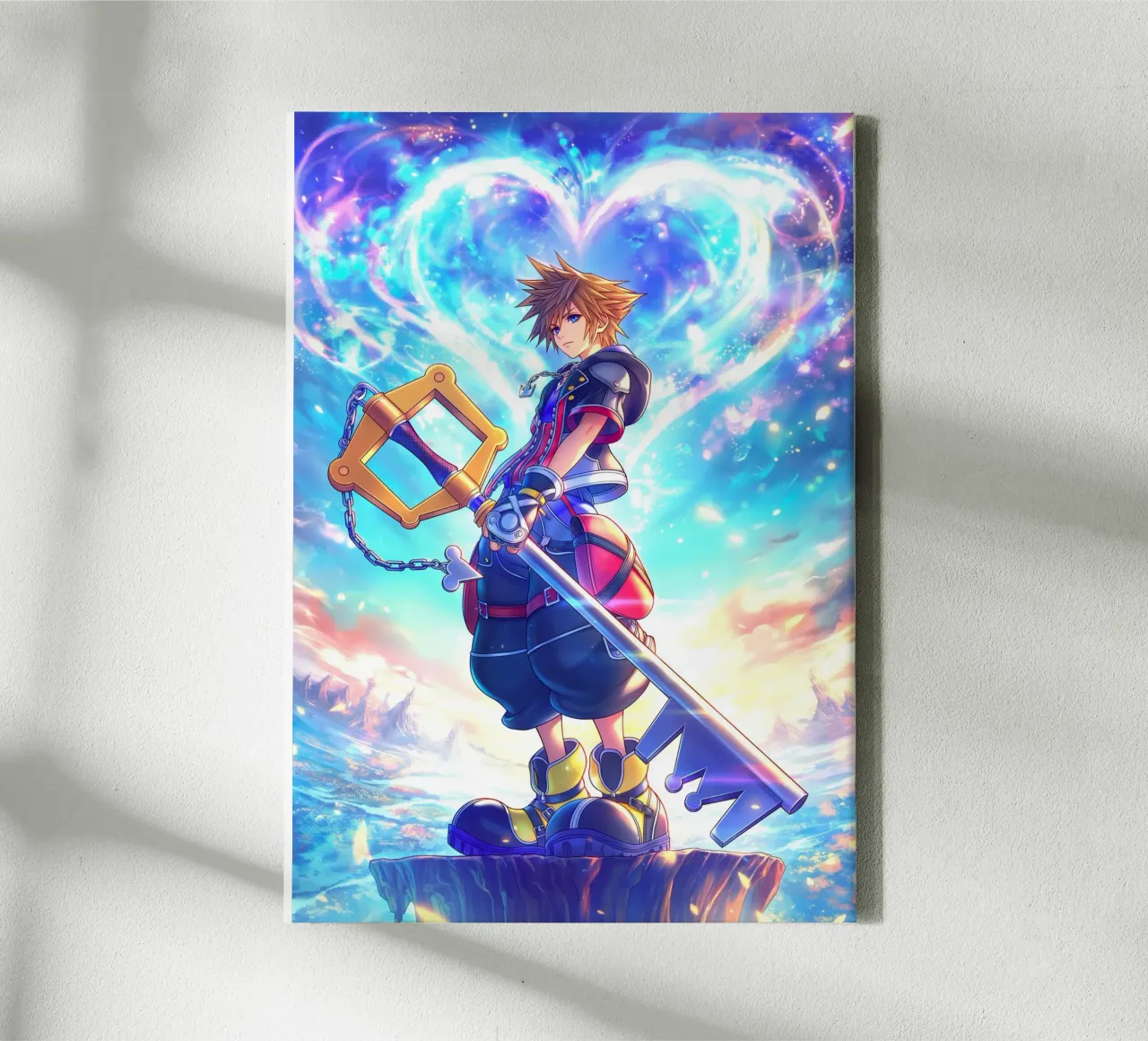 Sora Kingdom Hearts tela con Cornice a cassetta da Fleur de Lys
