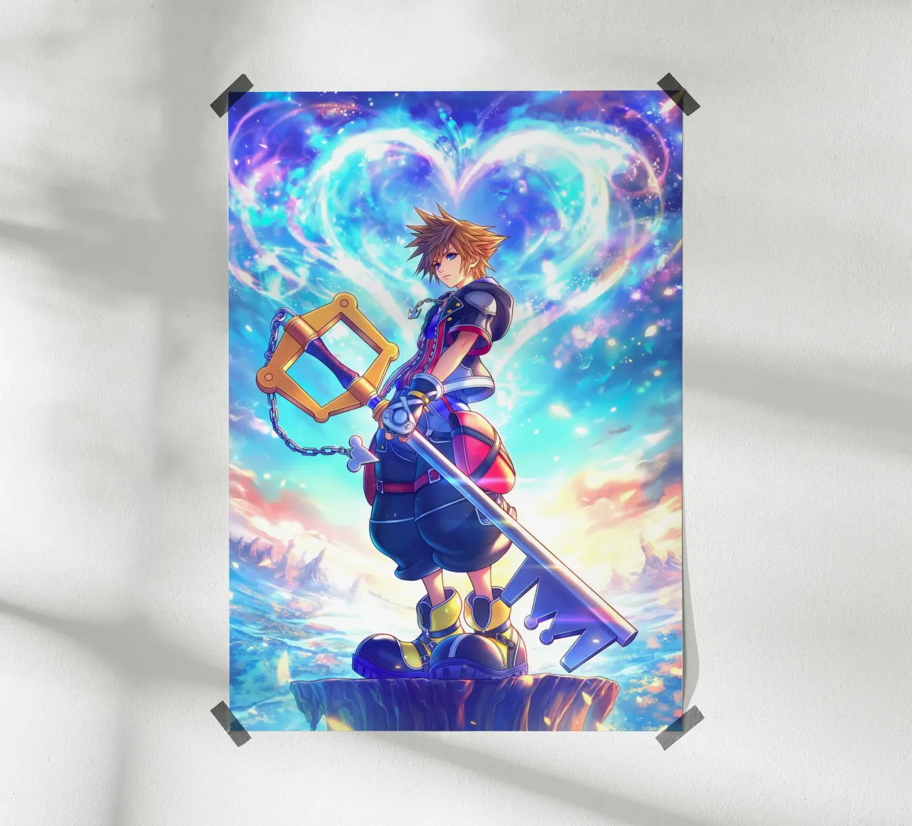 Sora Kingdom Hearts poster da Fleur de Lys