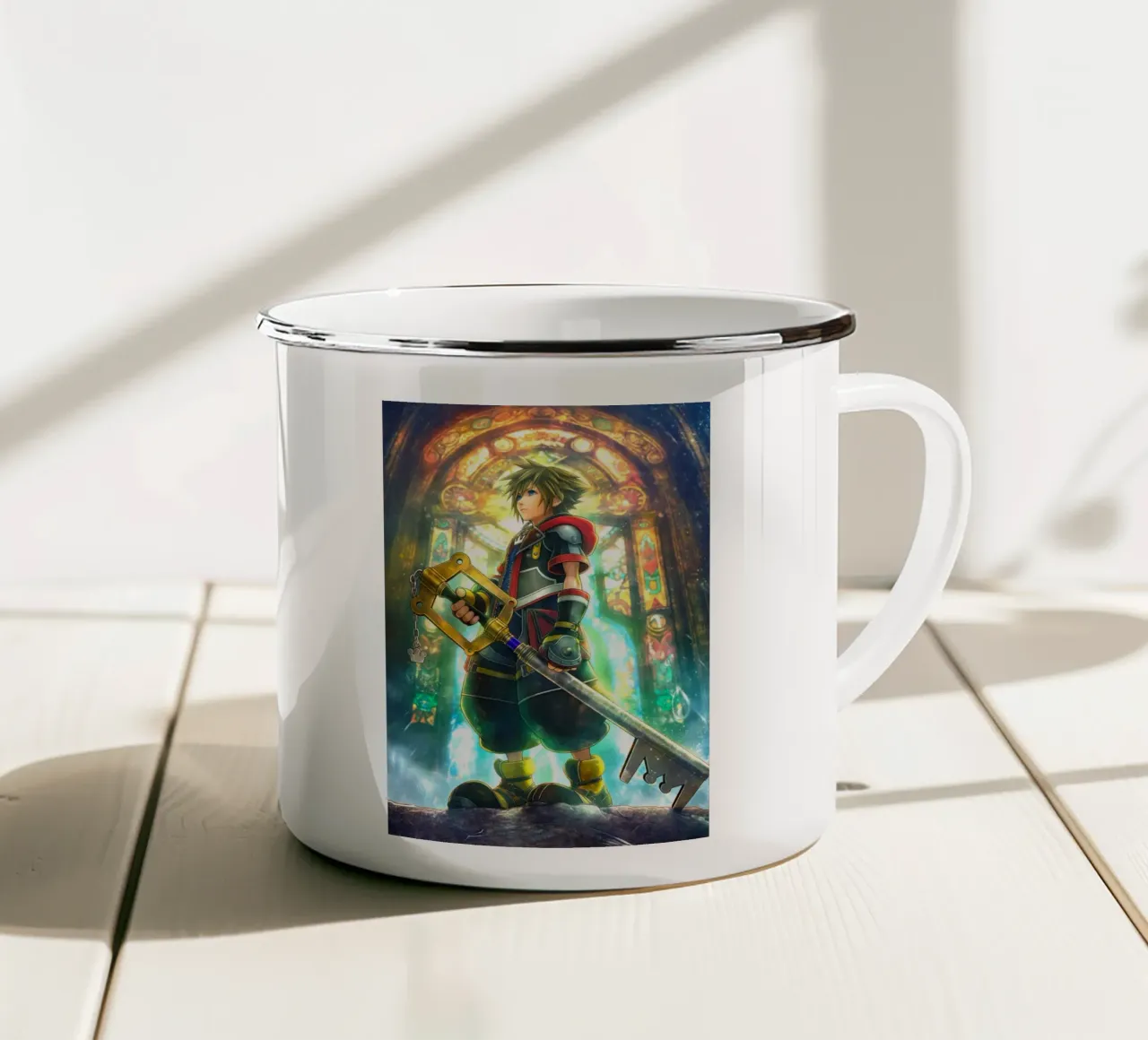 Sora Kingdom Hearts tazza in smalto da Fleur de Lys