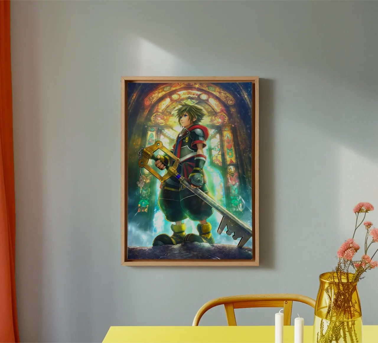 Sora Kingdom Hearts tela con Cornice a cassetta da Fleur de Lys