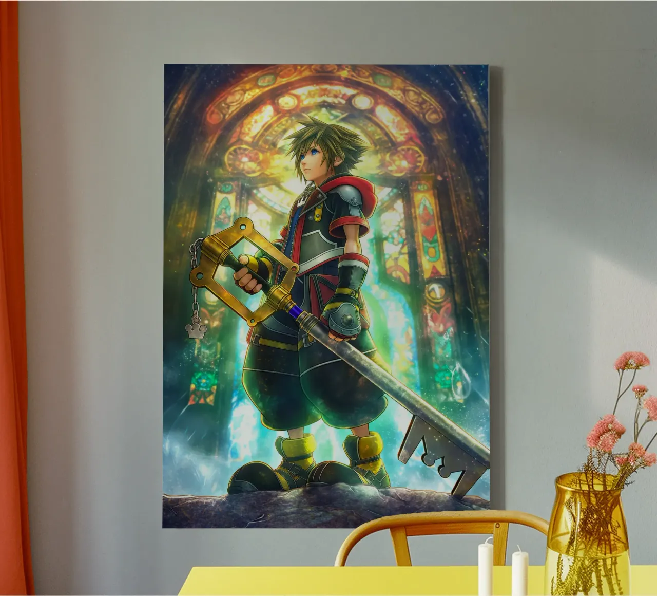 Sora Kingdom Hearts tela con Cornice a cassetta da Fleur de Lys