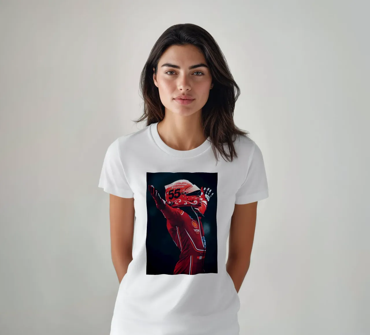 Carlos Sainz Jr. t-shirt da Low poly art