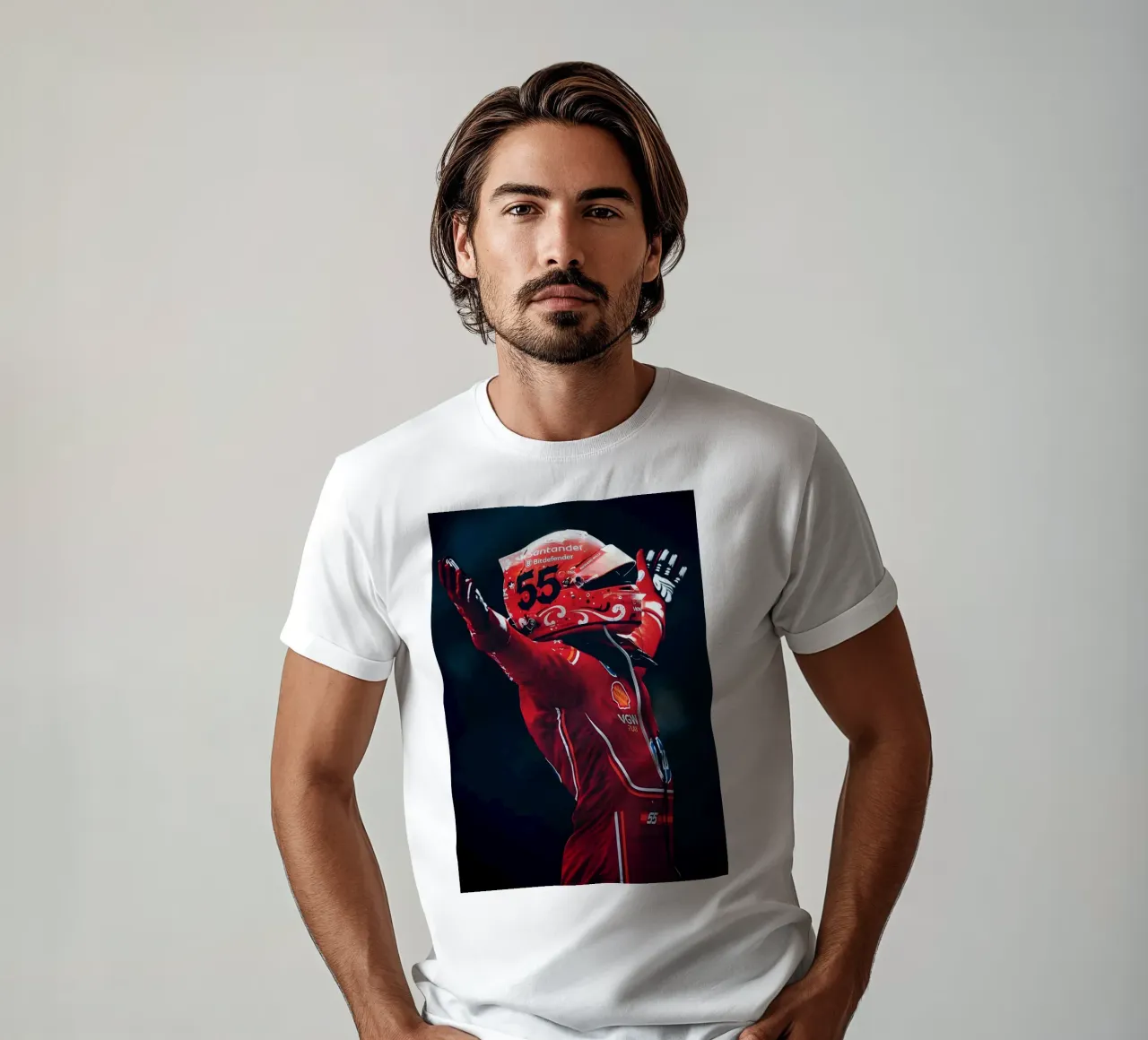 Carlos Sainz Jr. t-shirt da Low poly art