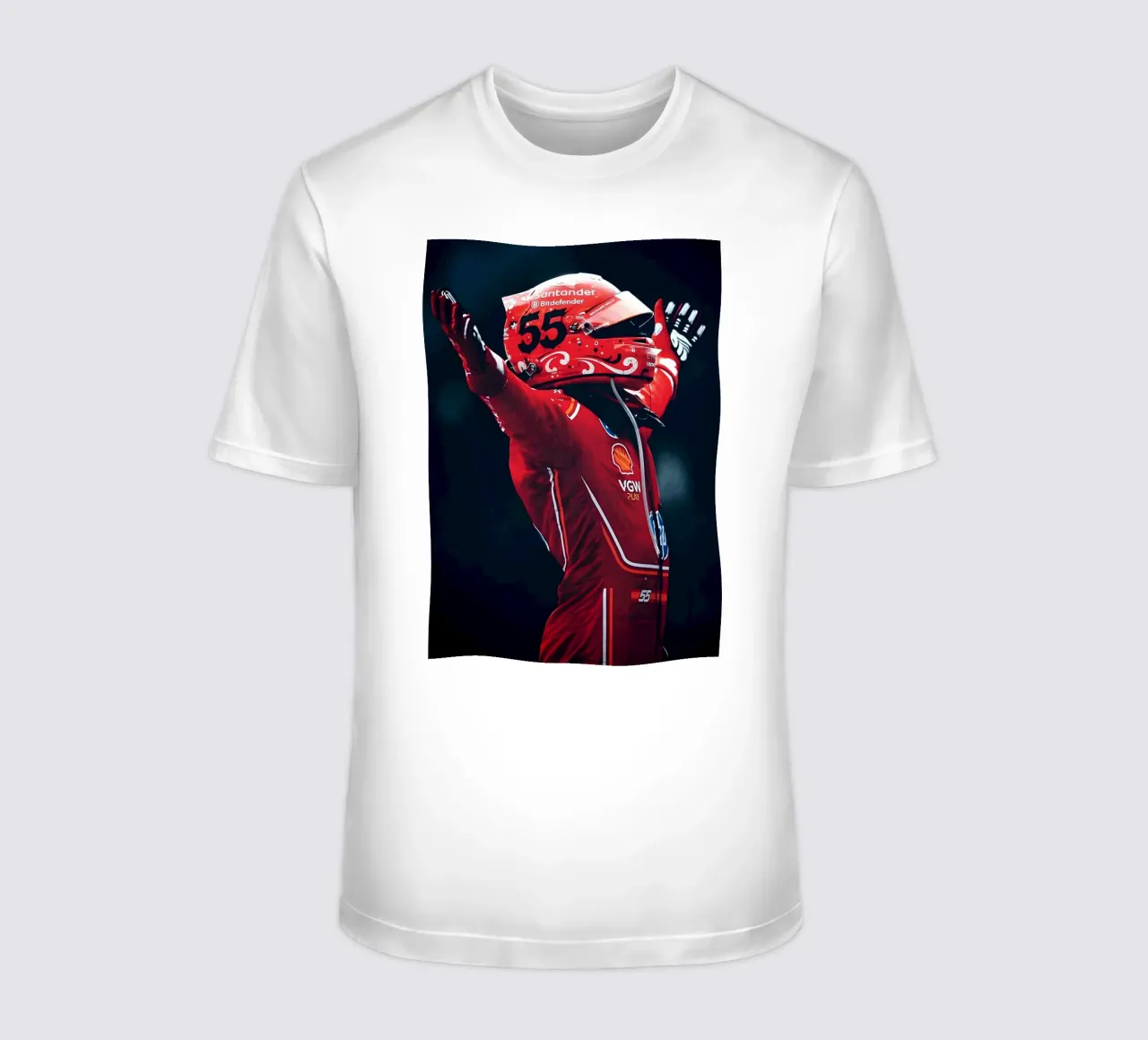 Carlos Sainz Jr. t-shirt da Low poly art