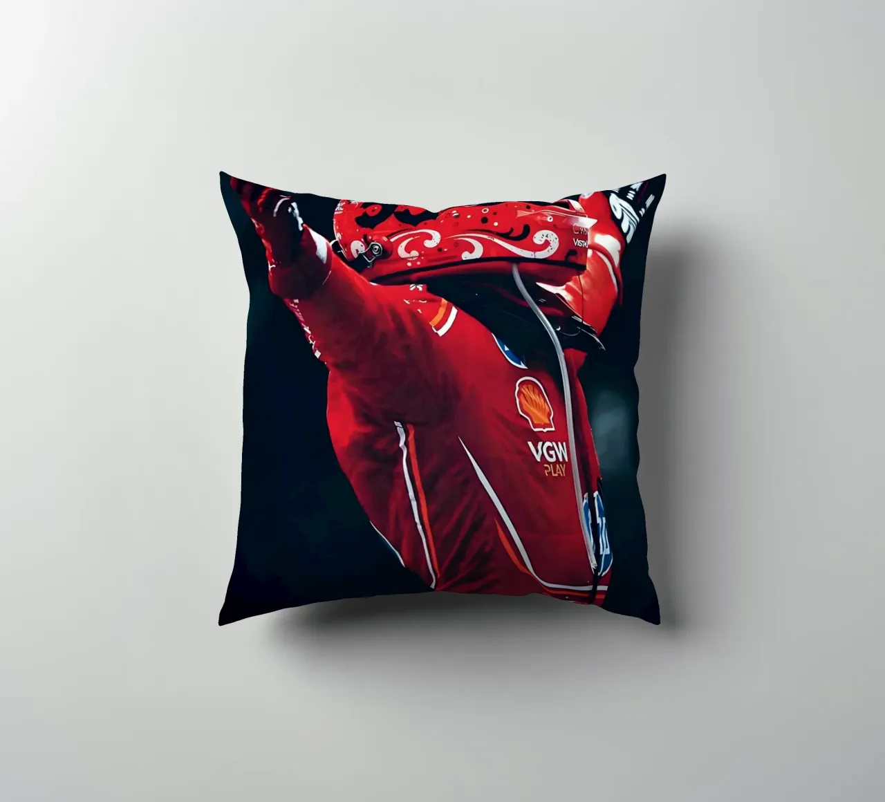 Carlos Sainz Jr. cuscino da Low poly art