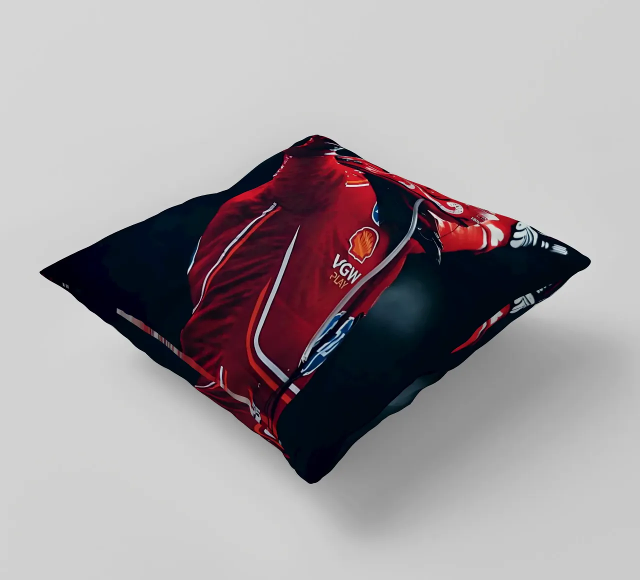 Carlos Sainz Jr. cuscino da Low poly art