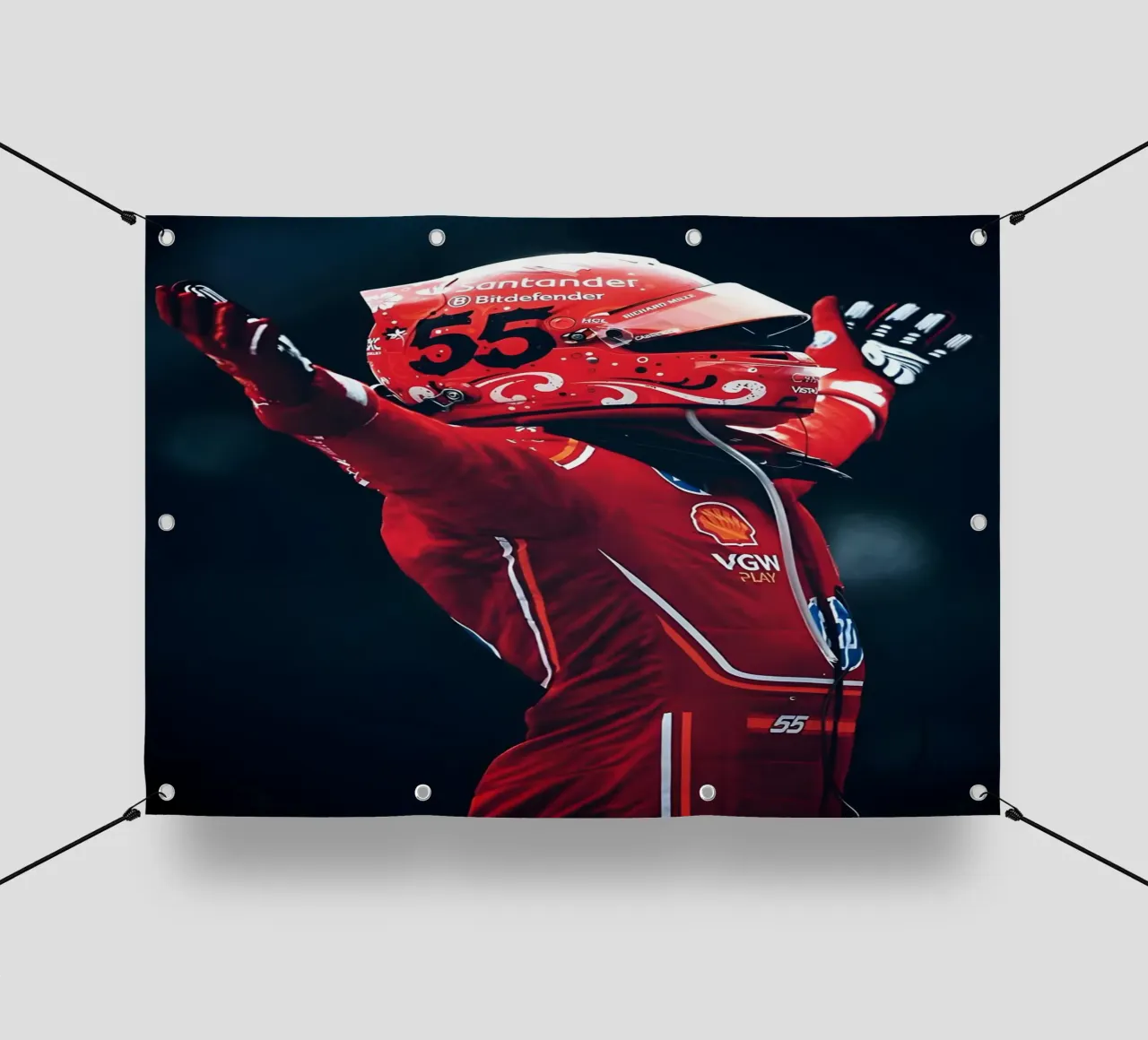 Carlos Sainz Jr. telo in pvc da Low poly art