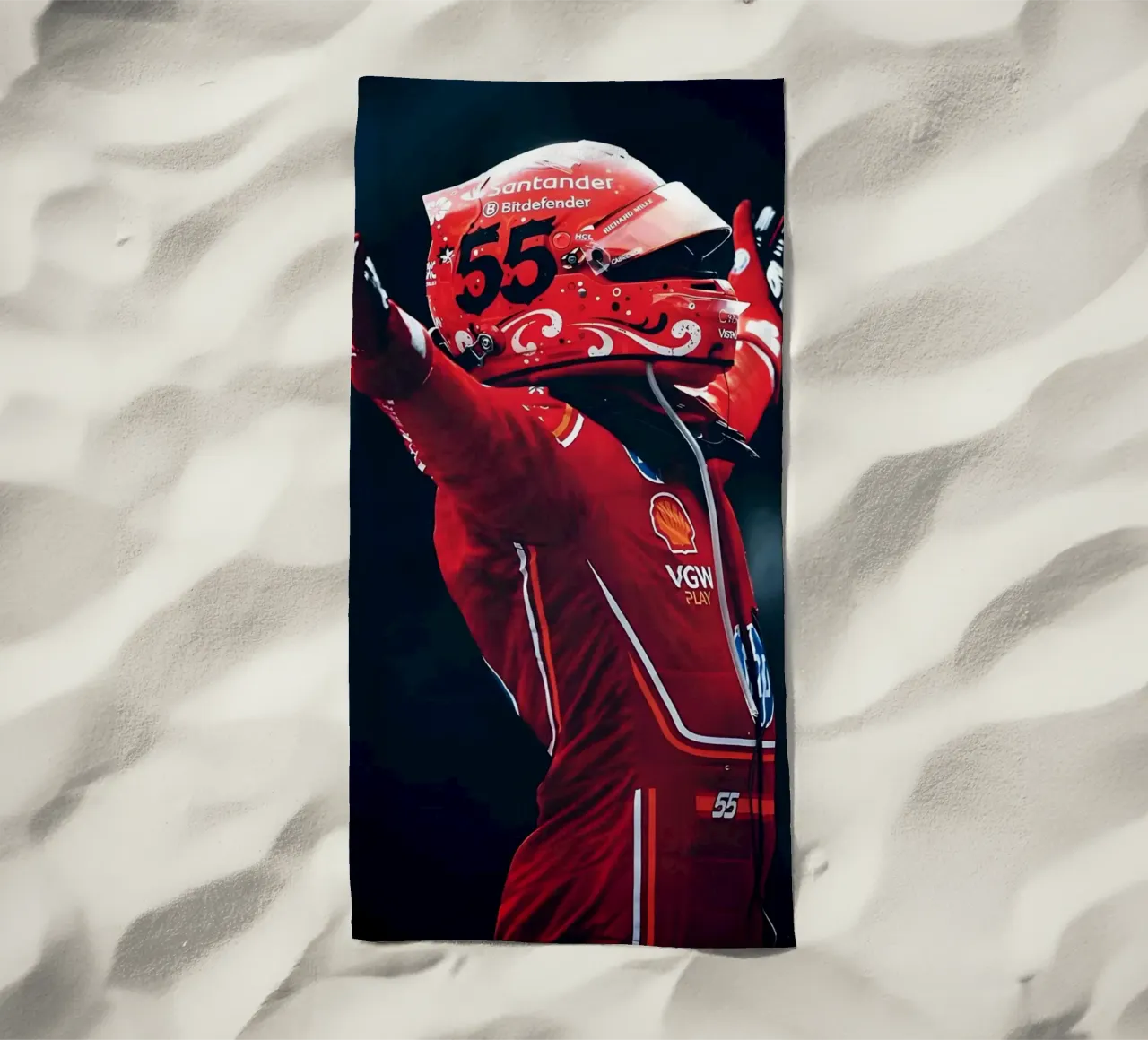 Carlos Sainz Jr. telo mare da Low poly art
