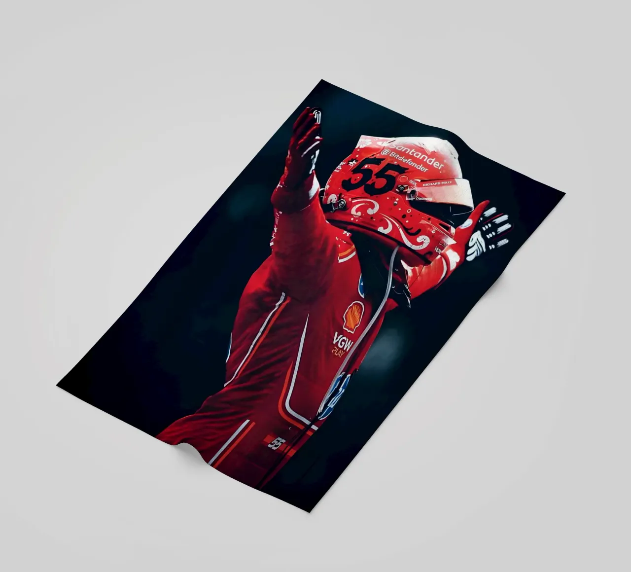 Carlos Sainz Jr. telo mare da Low poly art