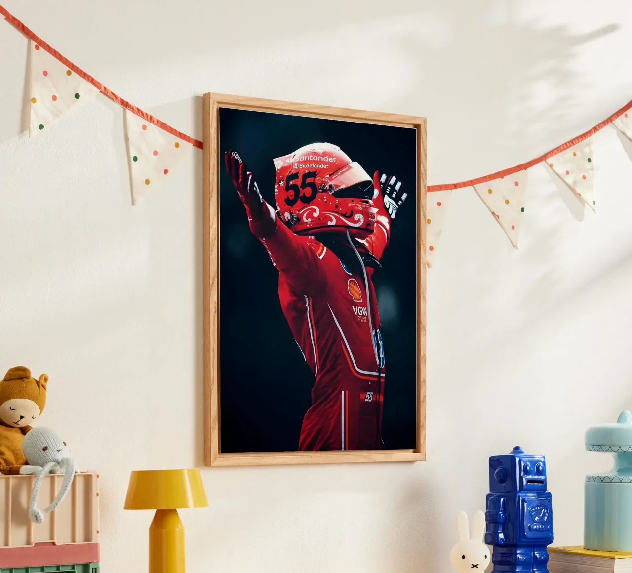 Carlos Sainz Jr. plexiglass da Low poly art