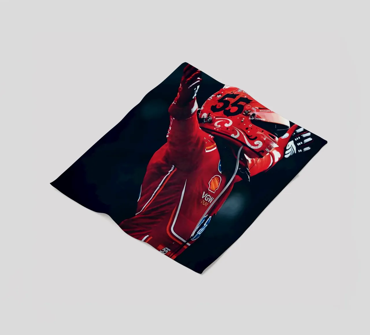 Carlos Sainz Jr. coperta in pile da Low poly art