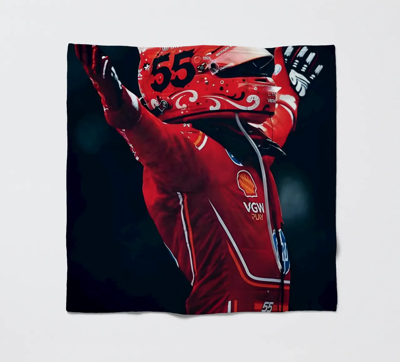 Carlos Sainz Jr. coperta in pile da Low poly art