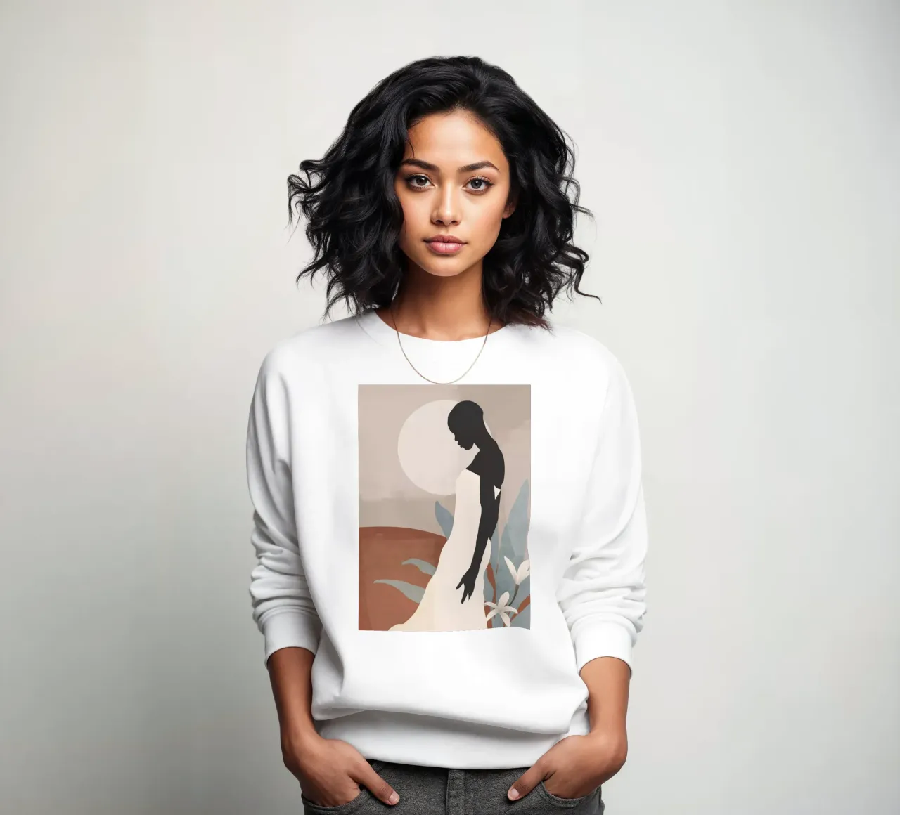 Ragazza tropicale 22 felpa da ThingDesign
